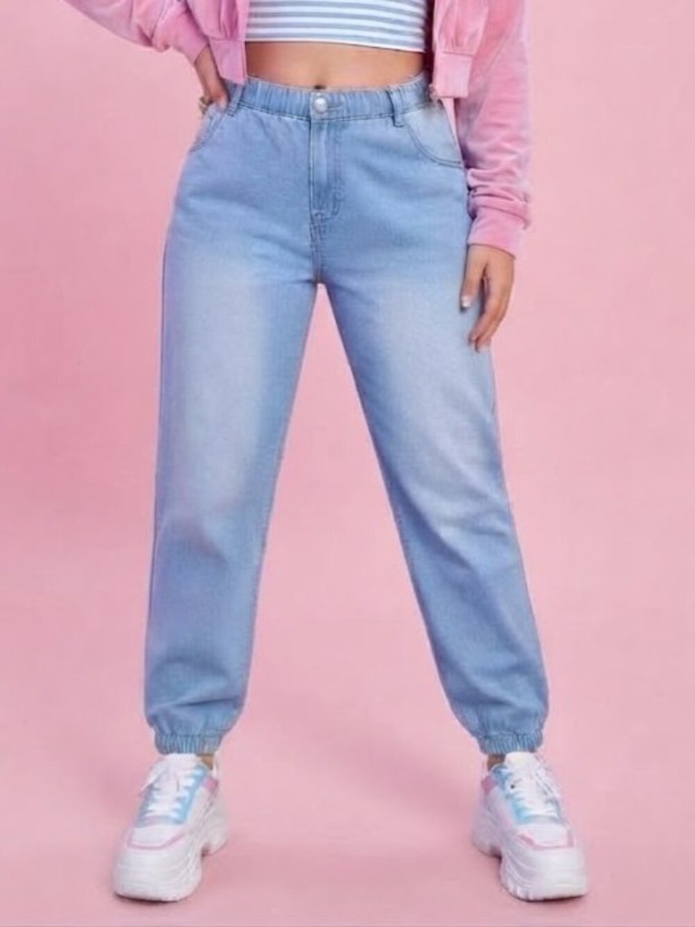 Standards & Practices Light Blue Light Weight Jean Joggers